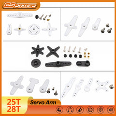 25T 28T RC Servo Arm Double Head Round Steering Gear Set