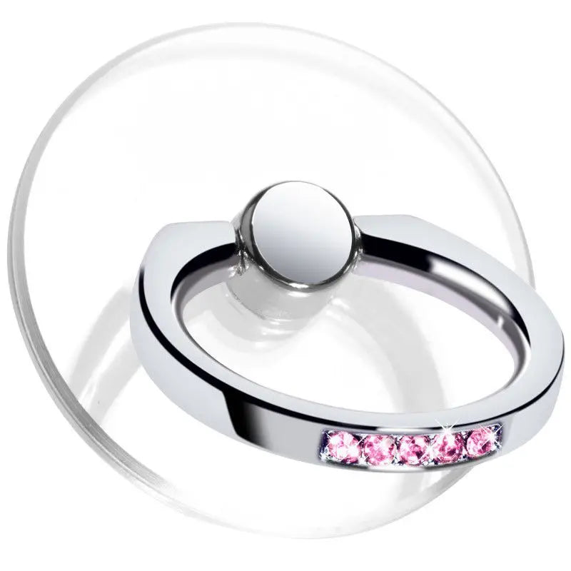Transparent Cell Phone Ring Holder Stand 360°Degree Rotation Clear Finger Grip Kickst lifestyle view
