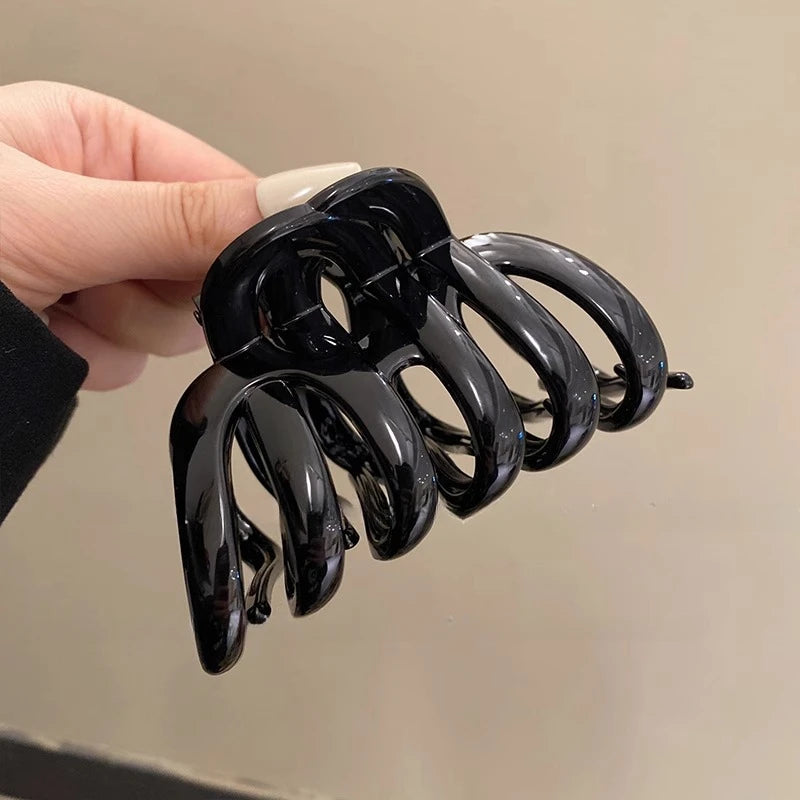 New Design Top Grade Pumpkin Hair Claw Clip For Women Sweet Hair Ornament Back Long H alternate view