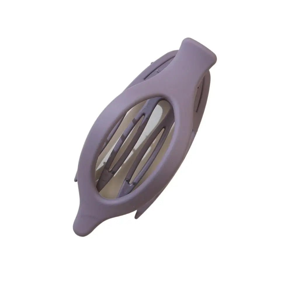 Grote Plastic Haarklauw Clip Matte Kleur Haarklemmen Grip Holte Ovale Geometrische Barre detail view