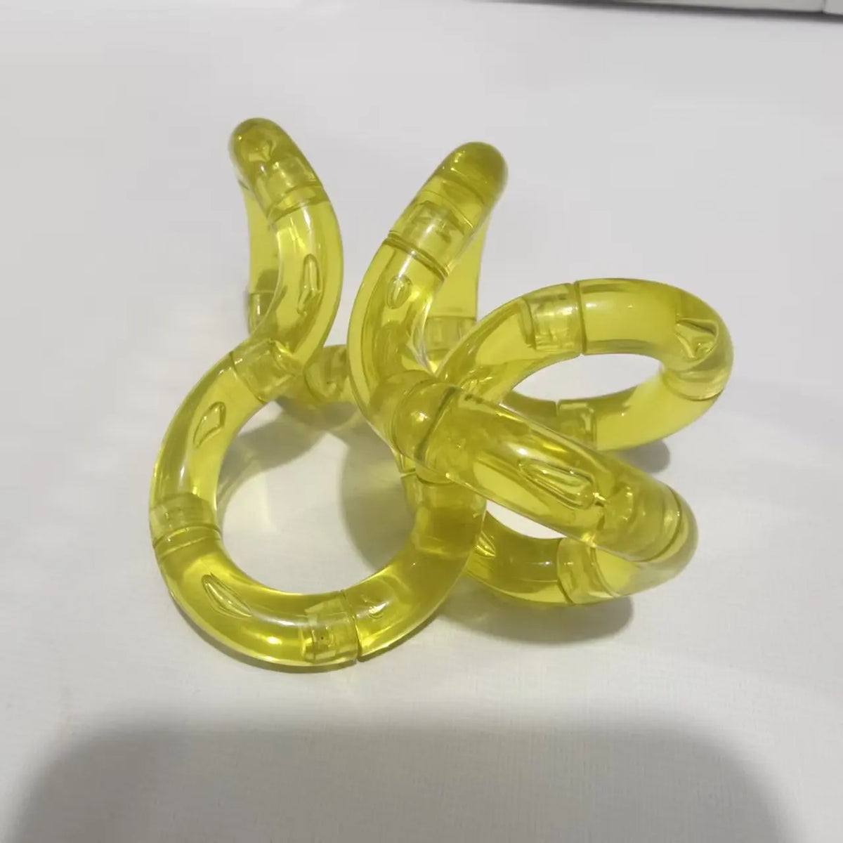 Colorful Transparent Fidget Toy | Silent Twistable Stress Relief Tool for Focus Train alternate view