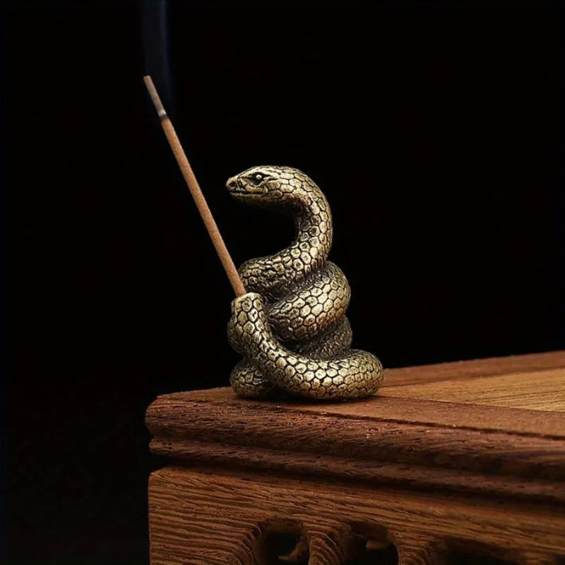 Mini Metal Incense Stick Holder | Chinese Zodiac Animal Incense Burner close-up view
