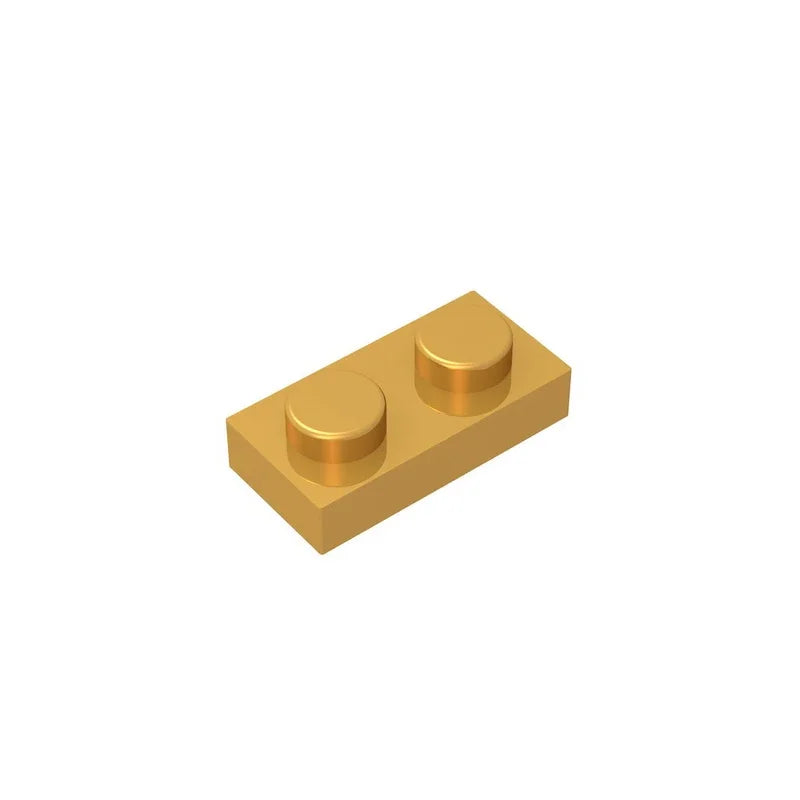 Gobricks GDS-502 Plate 1 x 2 Compatible Building Blocks | 6225 Pieces for DIY Creatio alternate view