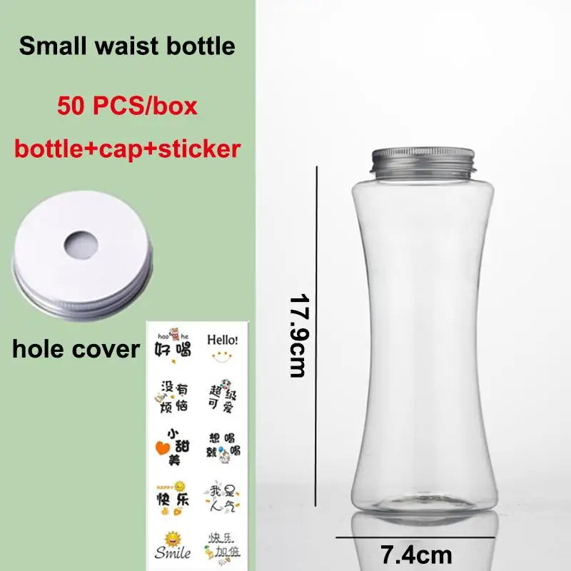 DIY Drink Shaker Bottle 1 Portable Transparent Plastic Bottle for Making Custom Milk T close-up view