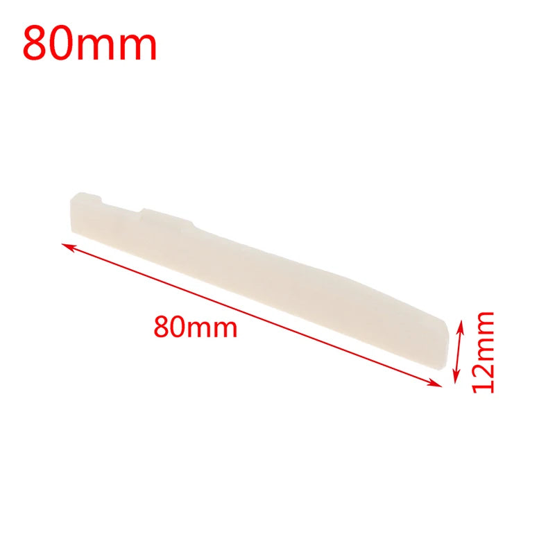 Real Bone Bridge Saddle For Folk Acoustic Guitar 72MM/74MM/76MM/80MM * 12MM detail view