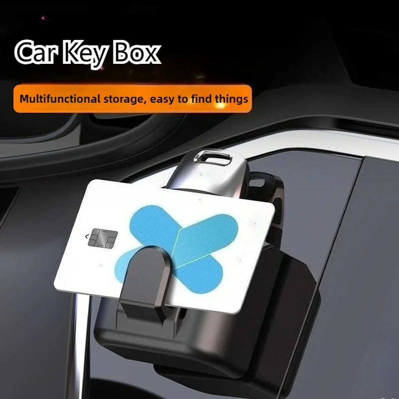 Dashboard Car Organizer | Universal Adhesive Storage Box for Keys and Cards lifestyle view