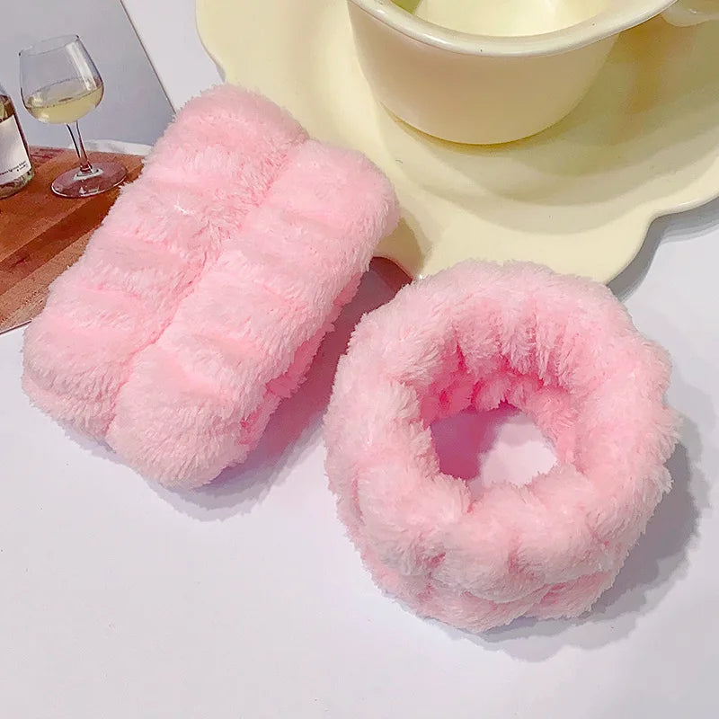 Wrist Washband Microfiber Wrist Wash Towel Band Wristband Scrunchies for Wash Face Absor detail view
