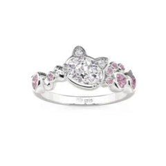 2026 Fashion Luxury 925 Silver, Lotus, Bow Ring Size 6 7 8 9 Suitable for European Wom close-up view