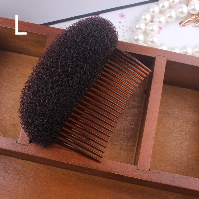 Hair Head Puff Cushion Invisible Fluffy Hair Clip Pad Sponge Pins Bun Bump Volume Hair Base Women Girls Hair Style Accessories