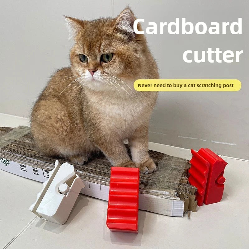 DIY Cat Scratching Board Maker Kit - Compact Cardboard Cutting Tool with Stripper for 3D Printing &