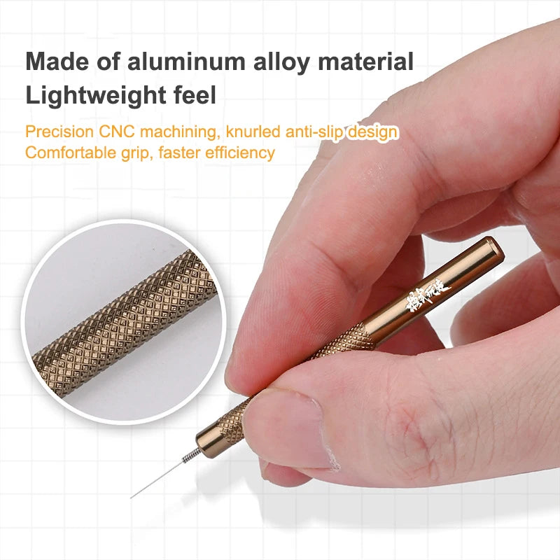 Metal Precision Glue Dispenser | Scale Model Building Glue Applicator Hobby DIY Craft close-up view