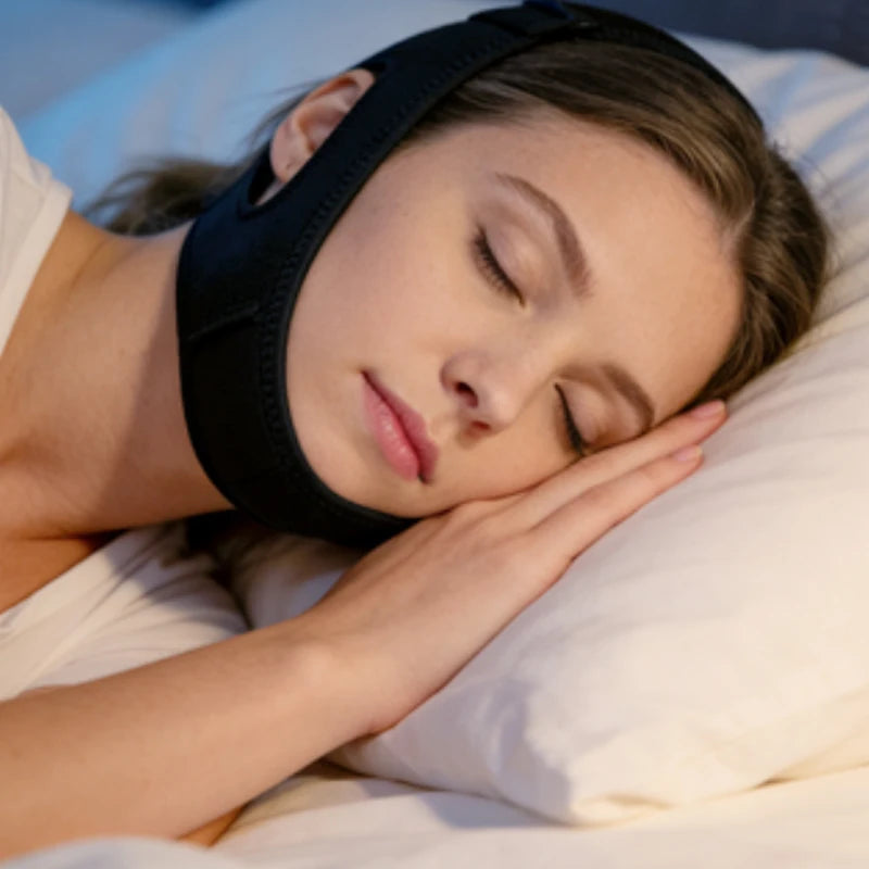 Anti-Snoring Chin Strap | CPAP Mouth Tape Alternative for Quiet Sleep alternate view