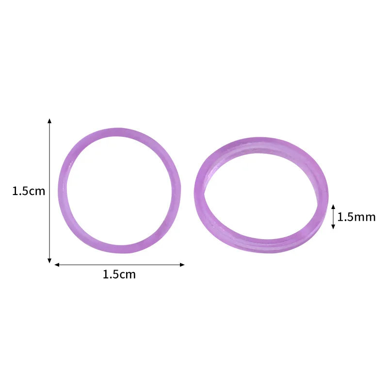 600pcs Colorful Loom Band DIY Bracelet Luminous Transparent Rubber Band Rainbow Circl lifestyle view