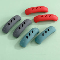 2Pcs Silicone Pan Handle Cover Heat Insulation Assist Handle Holder Grip Sleeve Kitche close-up view