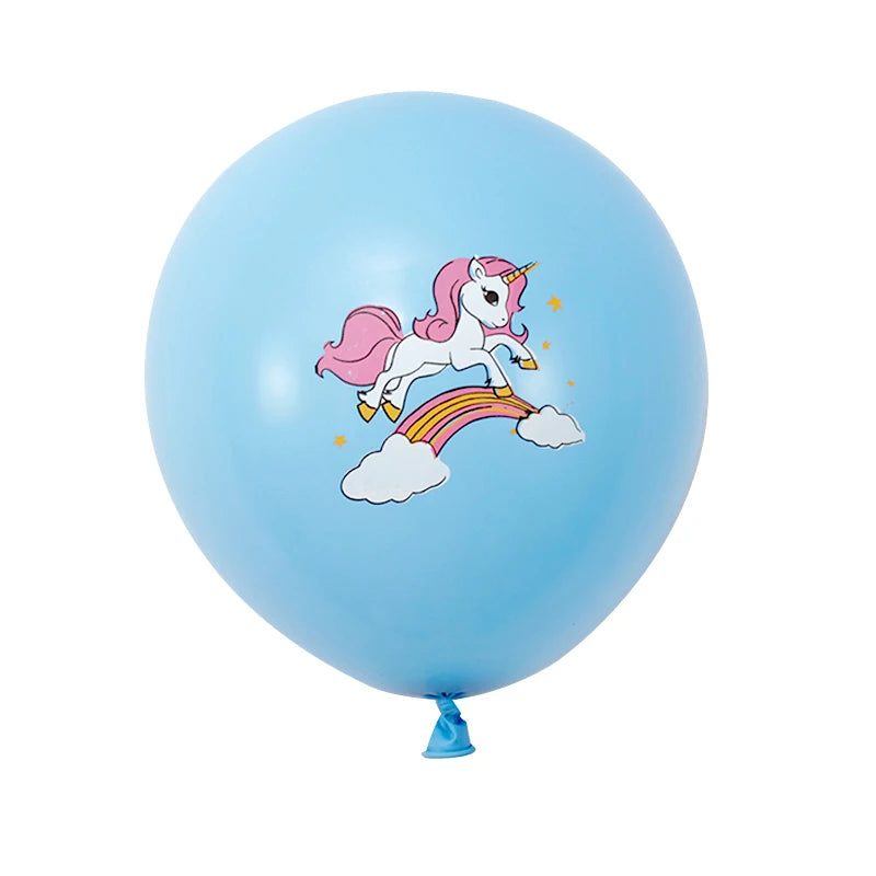 20pcs Pink Unicorn Latex Balloons | Unicorn Theme Birthday Party Decoration alternate view