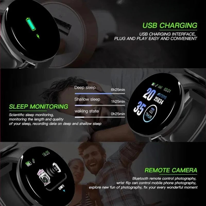B41 Real Stepcount Smart Watch Multi Function Step Connected Smart Watch For Men And alternate view