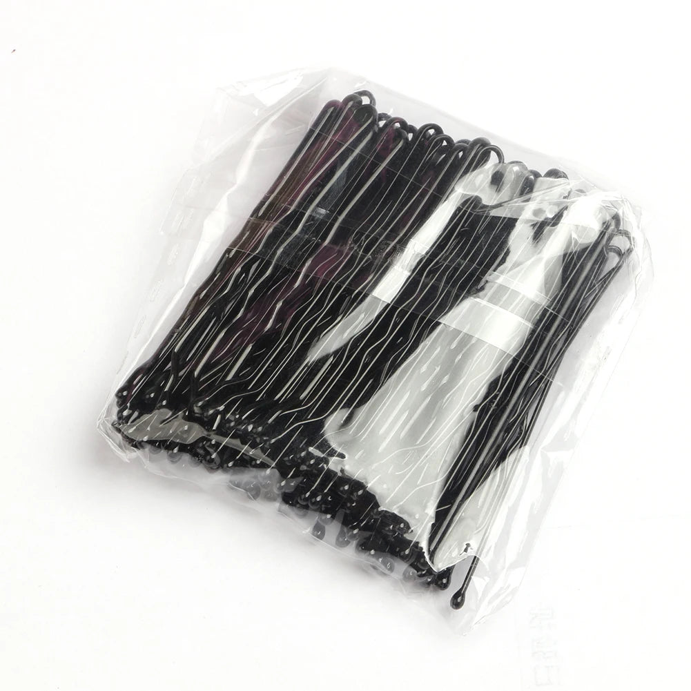 50pcs/set Multi Colors Women Bobby Pins 5cm Hair Clip Lady Hairpins Curly Wavy Grips lifestyle view