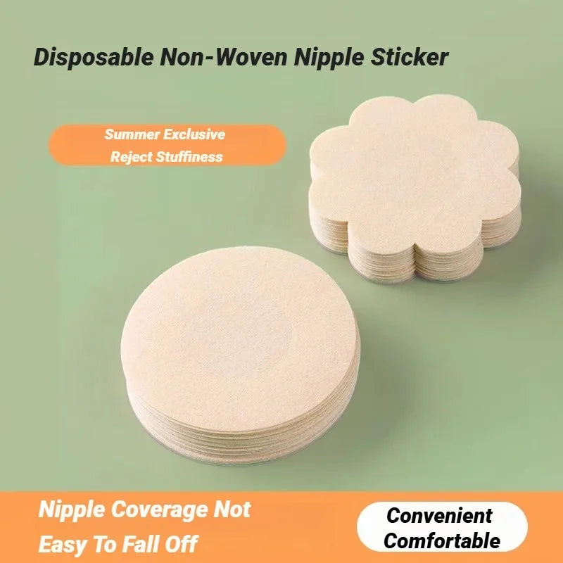 Women Nipple Cover Chest Stickers Seamless Breathable Self-Adhesive Comfortable Invisibl detail view