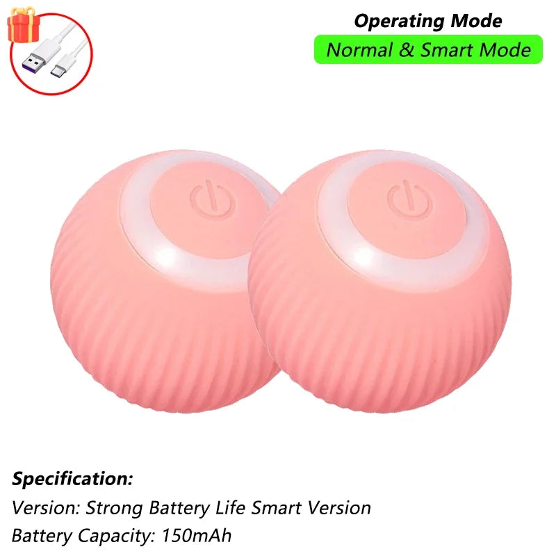 Interactive Smart Cat Toy Ball | Automatic Rolling Ball with Obstacle Avoidance additional angle