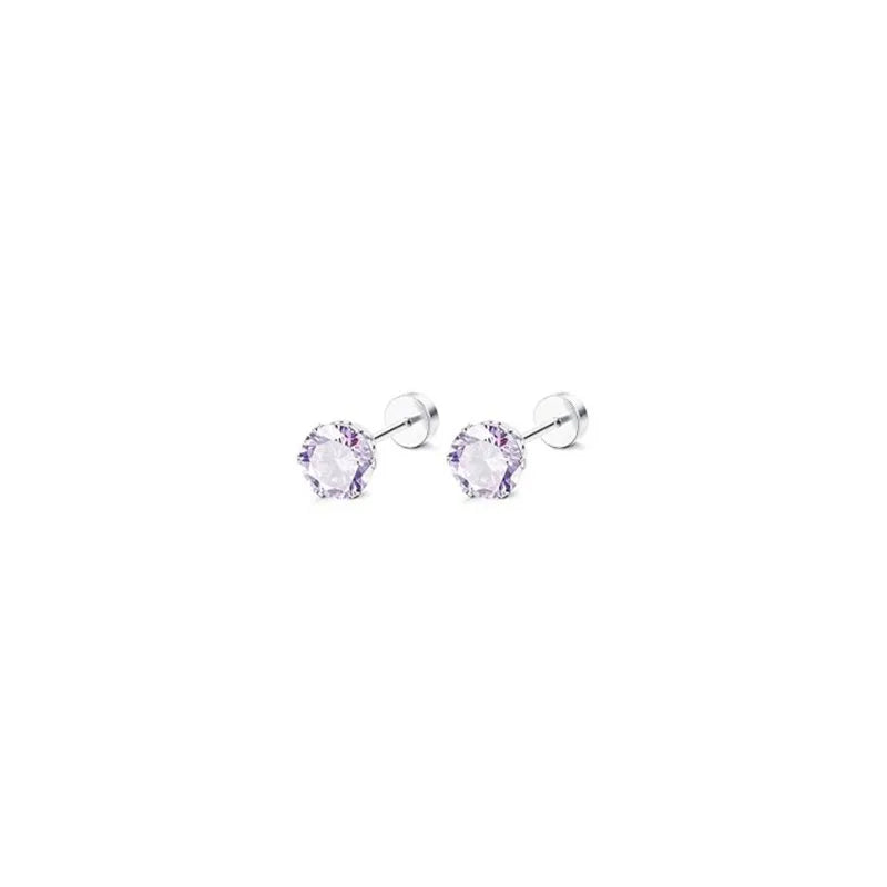 2pcs 20G Hypoallergenic Stud Earrings for Women Men, Stainless Steel Flatback Earring alternate view