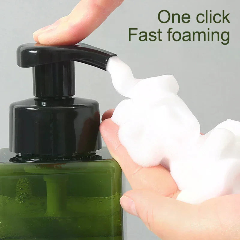 Portable Foam Soap Dispenser Manual Press Pump Bottle 250/450/650ml Foaming Liquid Showe detail view