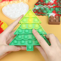 Santa Claus Xmas Tree Pop Fidget Toy Kids New Year Party Gift Favors Christmas Decoratio detail view