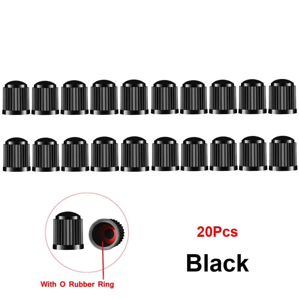 20 Pcs Tire Valve Caps Universal Stem Covers