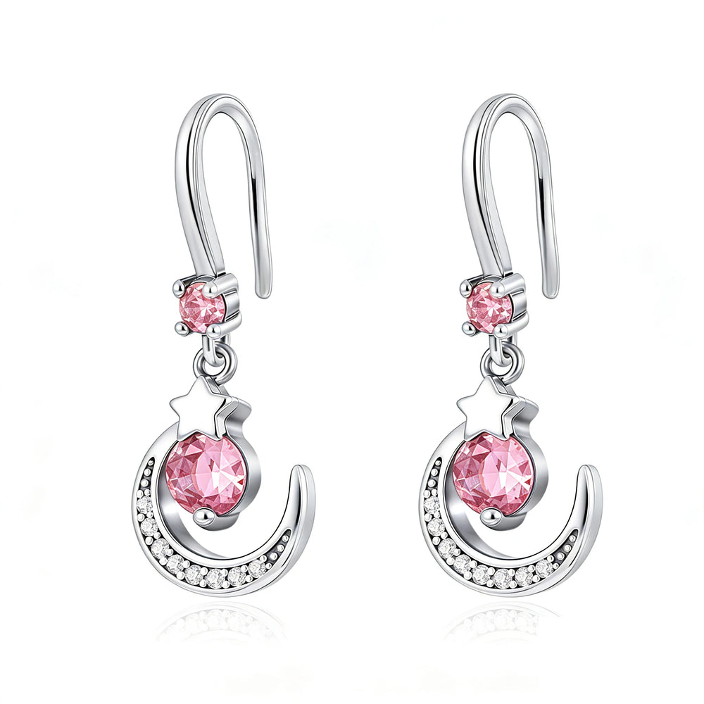 925 Sterling Silver Cherry Butterfly Shining Zircon Stud Earrings | Women's Holiday Ch close-up view