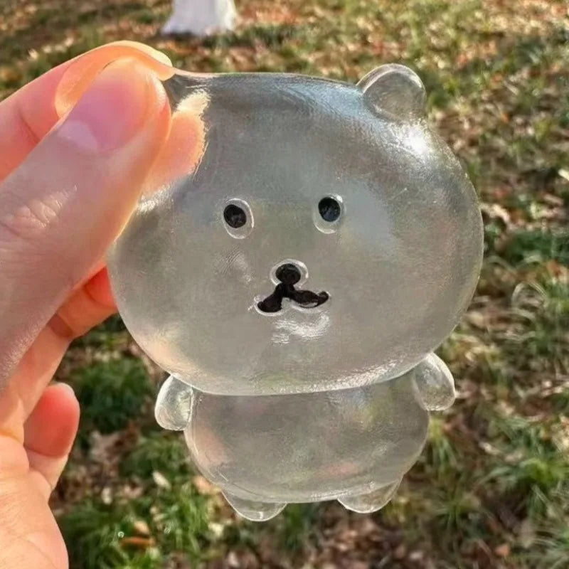 Self-Deprecating Bear Squeeze Toy | Kawaii Fidget Stress Relief Gift detail view