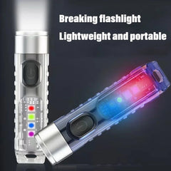 Mini Keychain Flashlight Type-C Fast Charging IP66 Waterproof Torch Lamp With Magnet Mul detail view