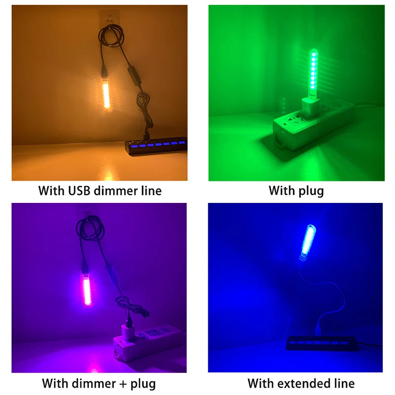 Mini USB LED Desk Lamp | 8 Color Night Light with Eye Protection lifestyle view