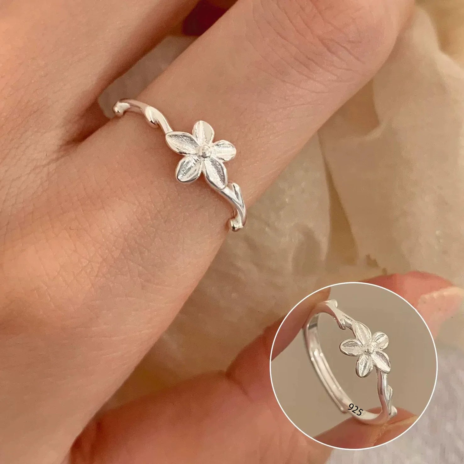 Sterling Silver Bow Ring for Women