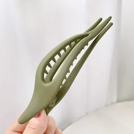 Frosted Duckbill Clips Women Girls Hairpins Headwear Ponytail Acrylic Duckbill Clips Large Size Hair Claws Barrettes Candy Color