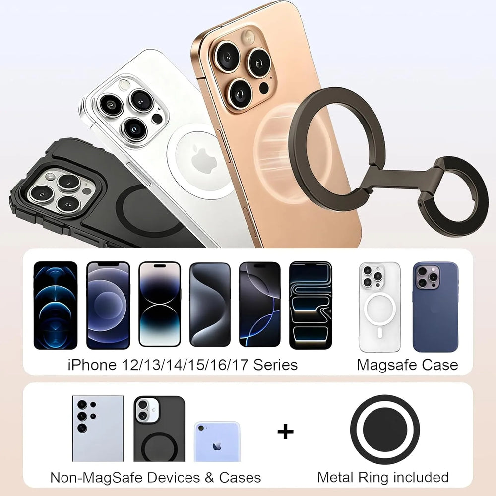 Magnetic Phone Ring for MagSafe Dual-Sided additional angle