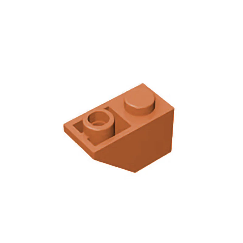 Gobricks GDS-597 Slope, Inverted 45 2x1 | Compatible Building Block for DIY close-up view