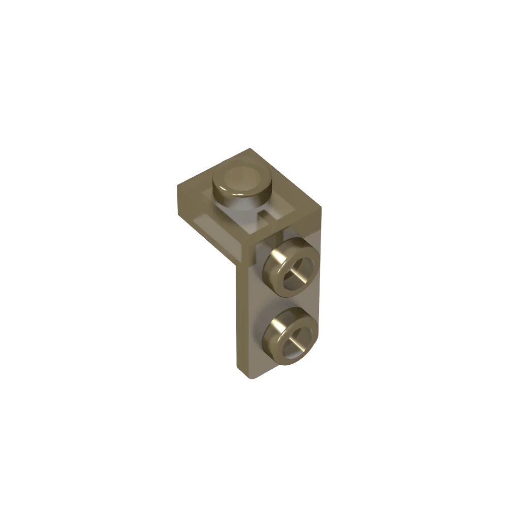 Gobricks Bracket 1 x 1 - 1 x 2 | Compatible Building Block detail view