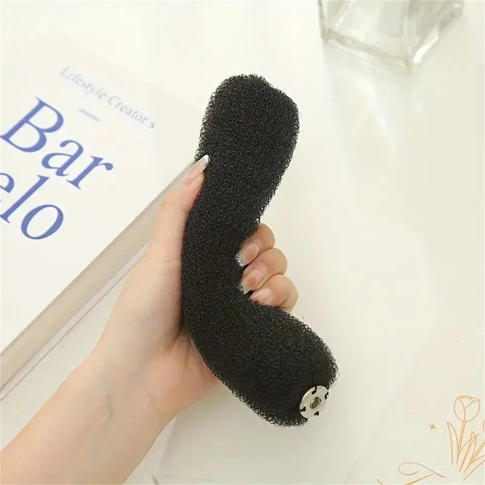 1pcs Hair Bun Maker Donut Magic Foam Sponge Styling Braiders Tools Headband Women Sty lifestyle view