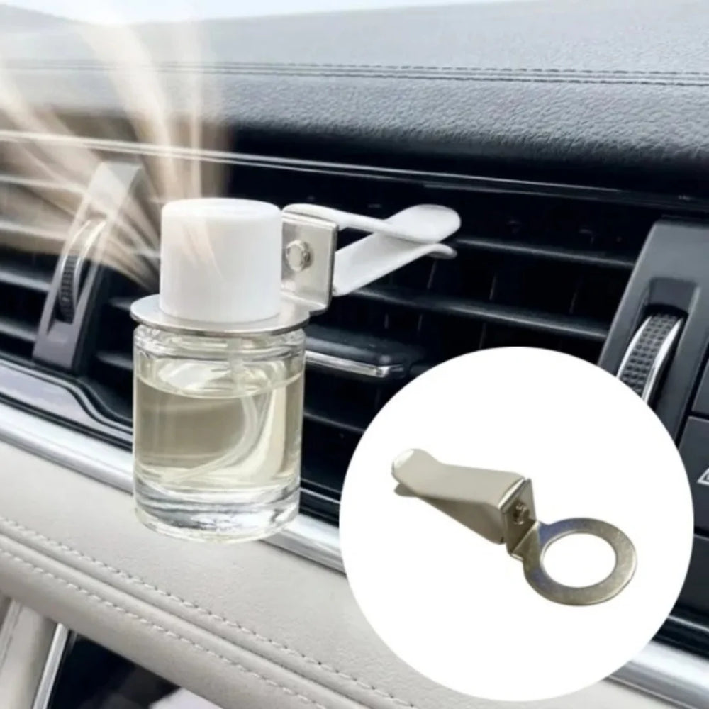 6pcs Car Vent Clips Metal Car Perfume Bottle Diffuser Exhaust Clip 360° Rotating Air Outlet Clamp Au