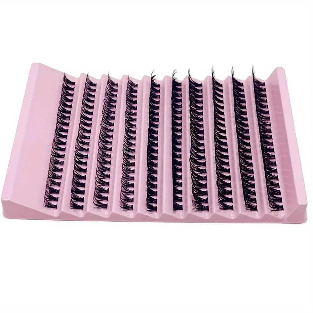 200Pcs Natural Look Cluster Lashes - Mixed Lengths 8-16Mm, Diy Eyelash Extensions For Vo detail view