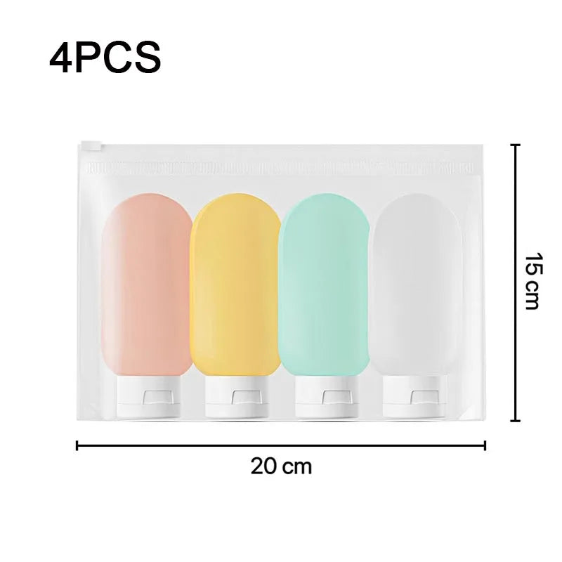 60ml Silicone Travel Bottles Set | Refillable TSA Approved Airplane Toiletries Kit alternate view