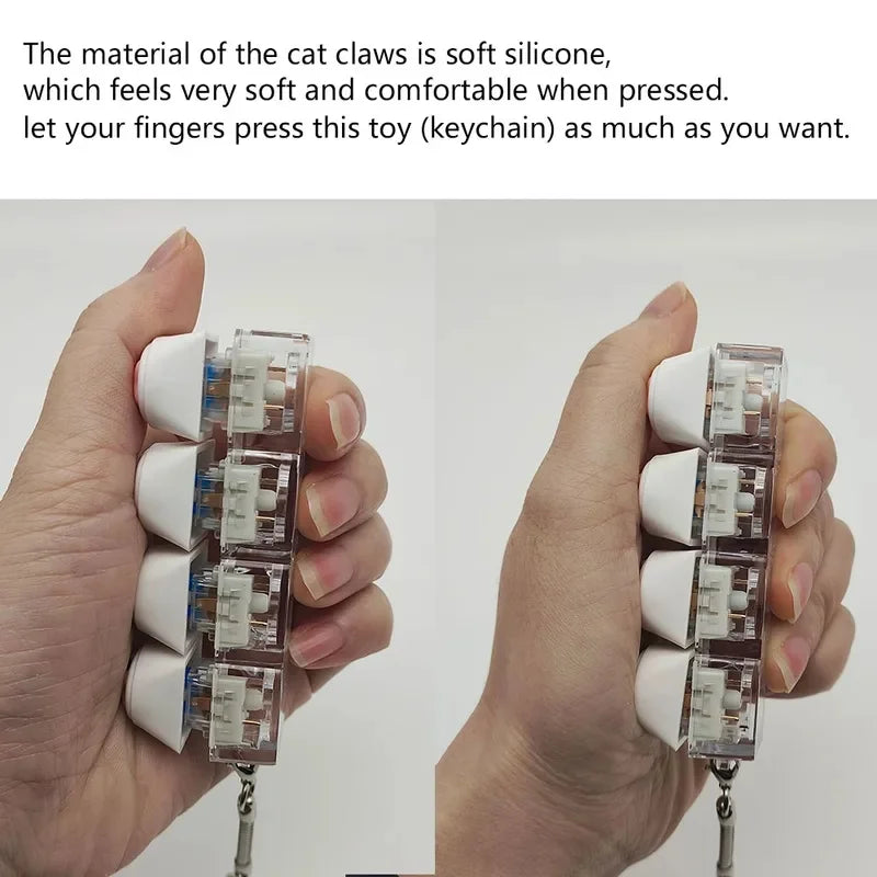 Cat Paw Keychain Pendant – Silicone Bag & Phone Charm, Cute Gift for Cat Lovers & Bir lifestyle view