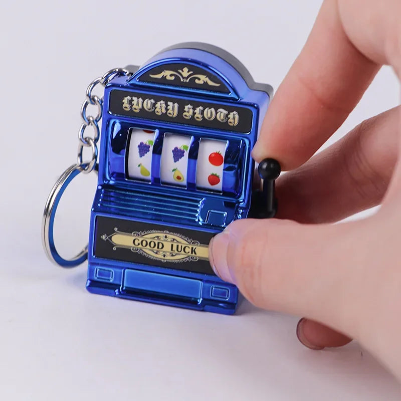 Fruit Slot Machine Keychain | Lucky Charm Bag Pendant for Adults