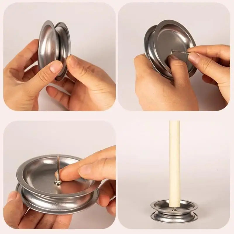 Moxa Stick Holder Tray | Stainless Steel Ash Collection and Mosquito Coil Holder close-up view