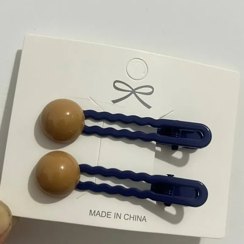 2Pcs/Set Simple Hair Clips For Girls Cute Hair Barrettes Baby Hairpins Kids Headwear alternate view