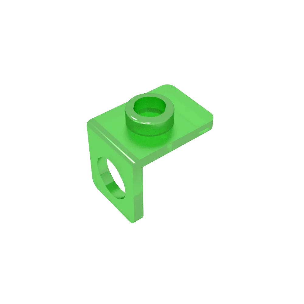 Gobricks GDS-1165 Minifig Neck Bracket with Back Stud | Thin Back Wall Building Blo additional angle