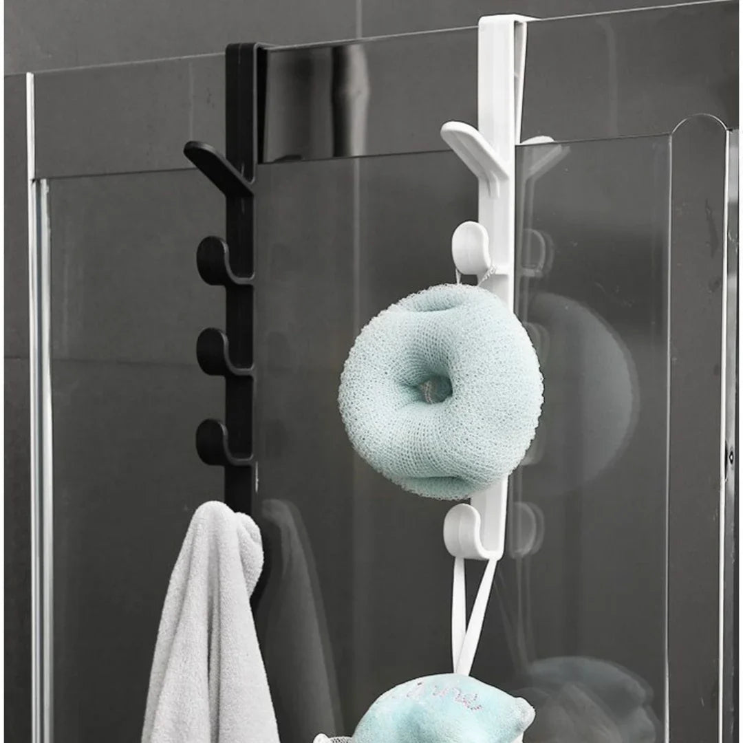 Home Organizer Rack Hook Behind the Door Clothes Coat Hat Towel Hanger Bedroom Bathroo close-up view