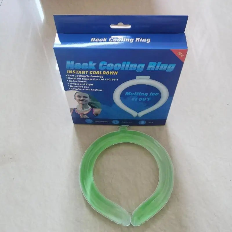Outdoor Summer Neck Cooling Tube | Reusable Ice Ring for Hiking, Cycling, and Fishing lifestyle view