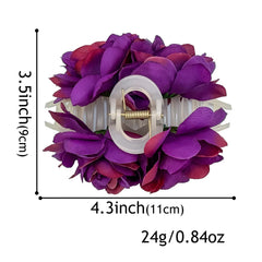 Women Girls Flower Hair Claw Clips Wedding Headdress For Bridal Bridesmaid Party Flor alternate view
