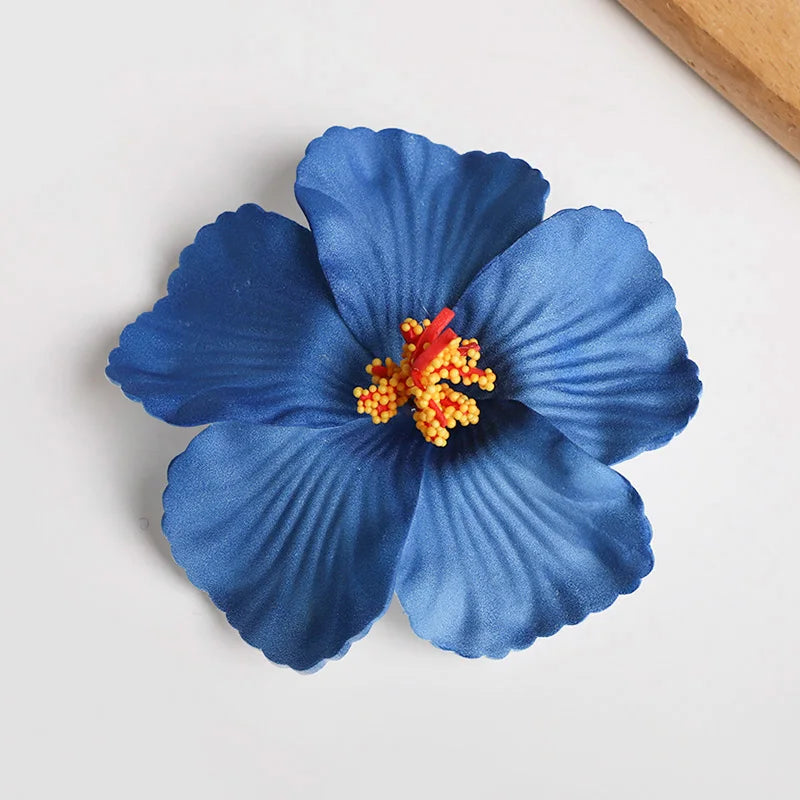 Hawaiian Flower Hair Clips for Summer | 2 or 5 Pack Tropical Hair Accessories additional angle