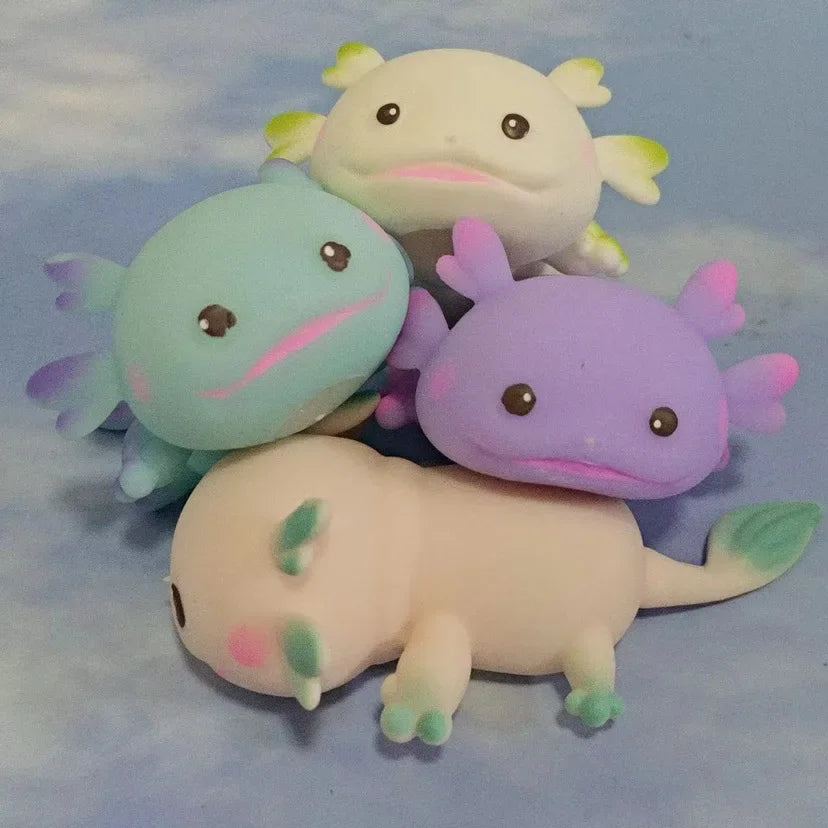 Axolotl Squeeze Ball Cute Fish Relax Cartoon Antistress Squishy Stress Relief Slow Ri alternate view